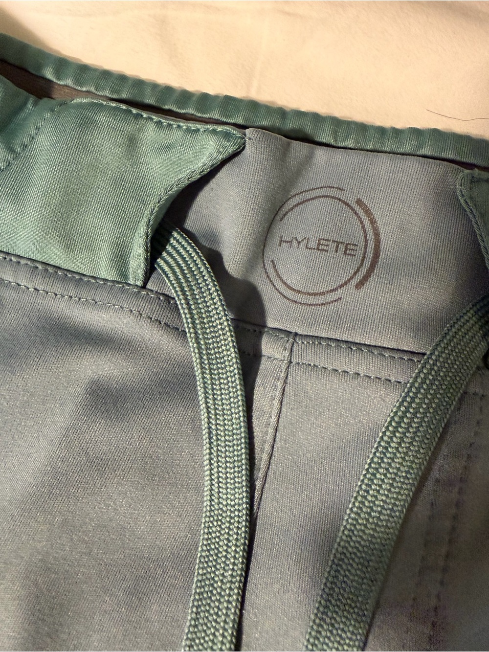 Hylete Men's Performance Drawstring Shorts - Slate Green - Picture 2 of 3